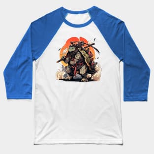 turtle samurai Baseball T-Shirt